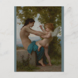 Bouguereau Young Girl Verteidiger gegen Eros Postkarte