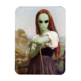 Bouguereaus Alien Shepherdess Magnet