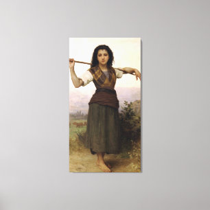 Bouguereau's Classic 1889, der die Hirten malte Leinwanddruck