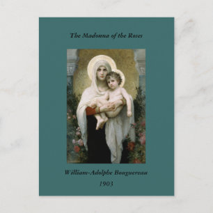 Bouguereaus Die Madonna der Rosen (1903) Postkarte