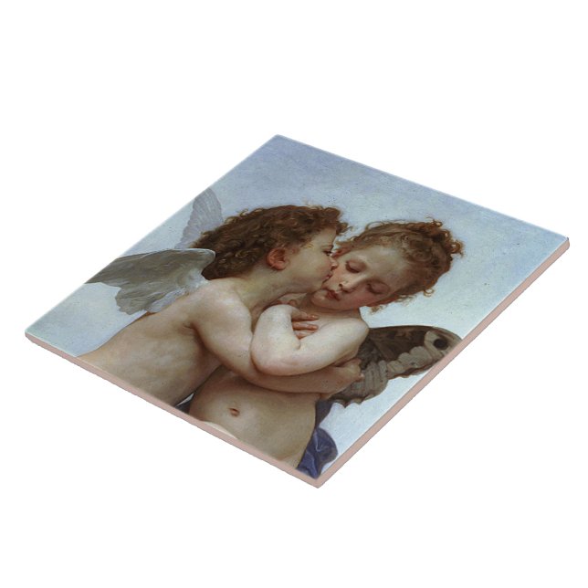 Bouguereau's L'Amour et Psyche, enfants (Cupid) Fliese (Seite)
