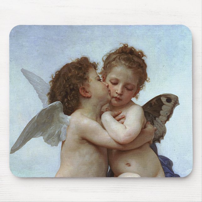 Bouguereau's L'Amour et Psyche, enfants (Cupid) Mousepad (Vorne)