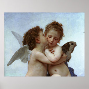 Bouguereau's L'Amour et Psyche, enfants (Cupid) Poster