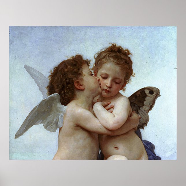 Bouguereau's L'Amour et Psyche, enfants (Cupid) Poster (Vorne)