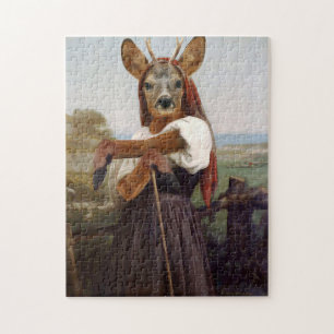 Bouguereau's Liebste Hirschferdin Puzzle
