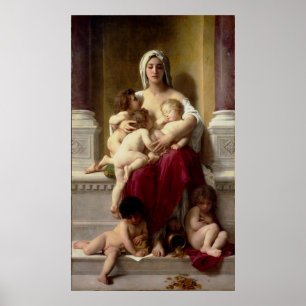 Bouguereau's Wohltätigkeit für klassische Malerei  Poster