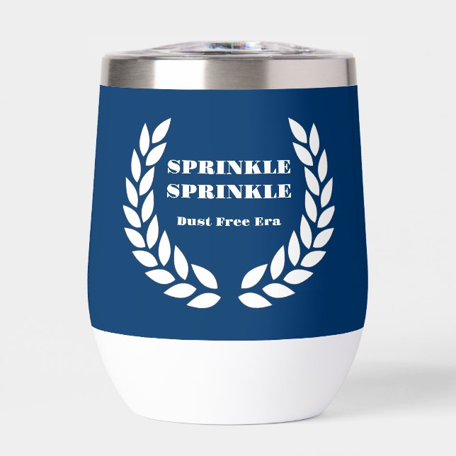 Boujee Blues Thermal Wine Tumbler (Vorderseite)