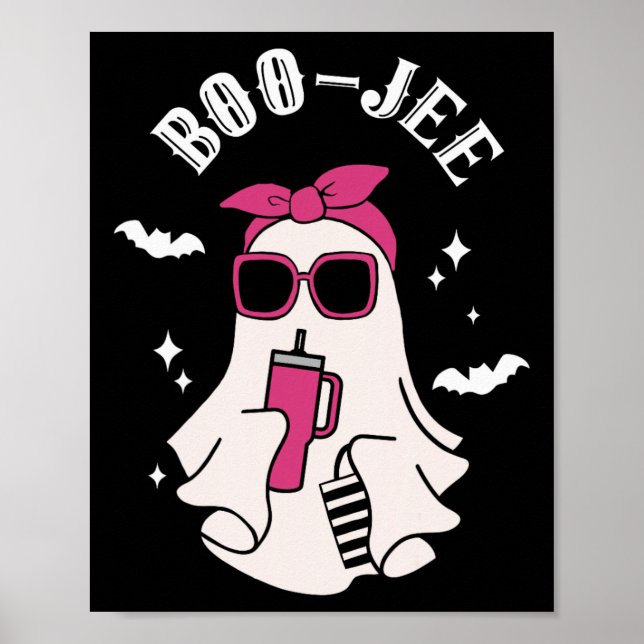 Boujee Boo-jee Niedlich Ghost Spooky Season Hallow Poster (Vorne)