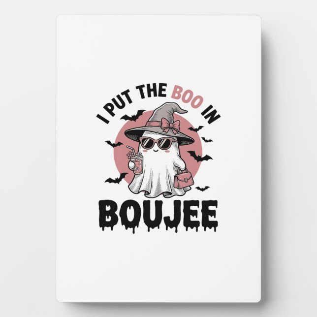 Boujee-Geist-Halloween-Vintage-Stichdesign_1 Fotoplatte (Vorderseite)
