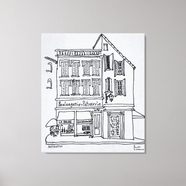 Boulangerie Patisserie, Avignon Leinwanddruck (Vorderseite)