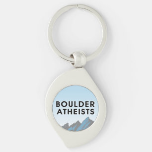 Boulder Atheisten Logo Metall-Schlüsselanhänger Schlüsselanhänger