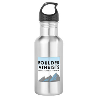 Boulder Atheists Logo Edelstahl-Wasserflasche Edelstahlflasche