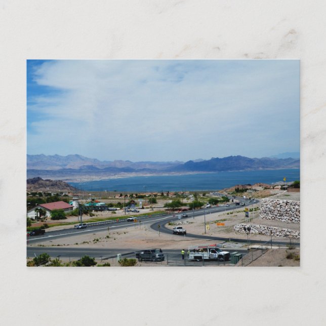 Boulder City and Lake Mead Postkarte (Vorderseite)