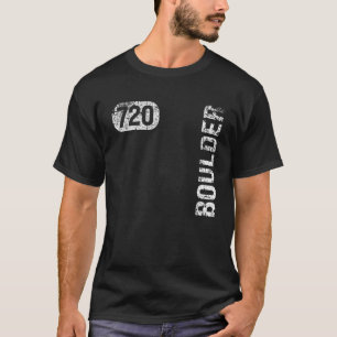 Boulder Colorado 720 Area Code Vintag Retro T-Shirt