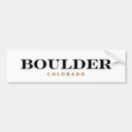 Boulder Colorado Autoaufkleber
