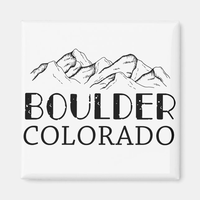 Boulder Colorado Boulder Co Colorado Magnet (Vorne)