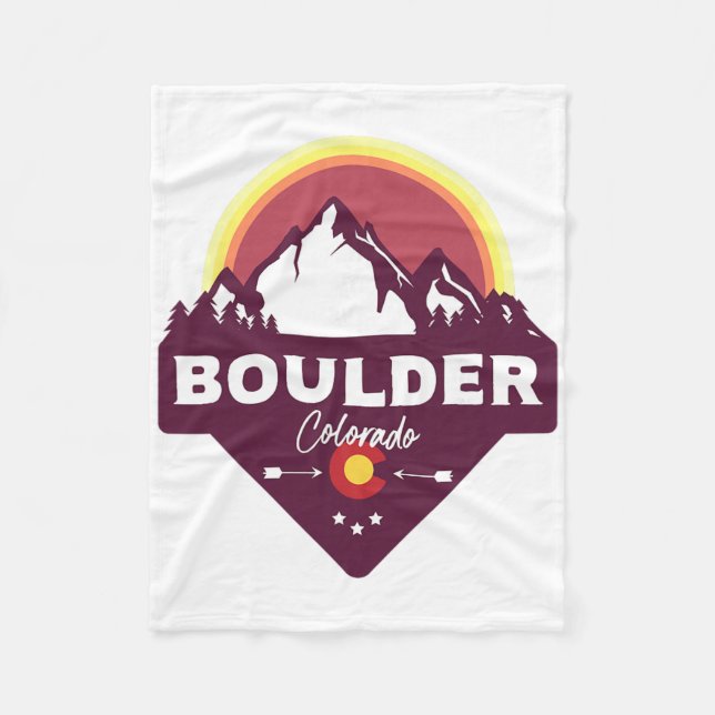 Boulder Colorado Co Rocky Mountains Wandern Skifah Fleecedecke (Vorderseite)