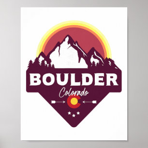 Boulder Colorado Co Rocky Mountains Wandern Skifah Poster