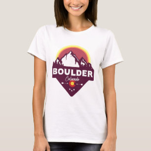 Boulder Colorado Co Rocky Mountains Wandern Skifah T-Shirt