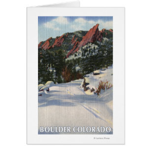 Boulder, Colorado - Flatirons im Winter