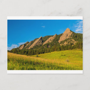 Boulder Colorado Flatirons Postkarte