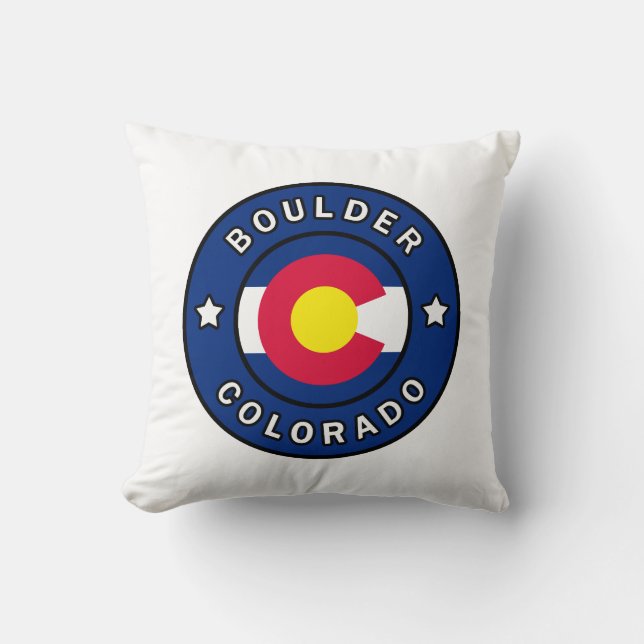 Boulder Colorado Kissen (Vorderseite)