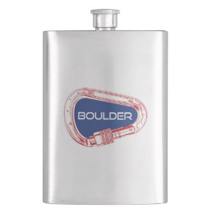 Boulder Colorado Klettersteig Carabiner Flachmann