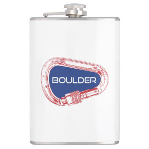 Boulder Colorado Klettersteig Carabiner Flachmann