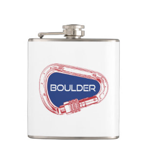 Boulder Colorado Klettersteig Carabiner Flachmann