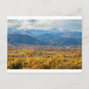 Boulder Colorado Landschaftliche Aussicht Herbst Postkarte