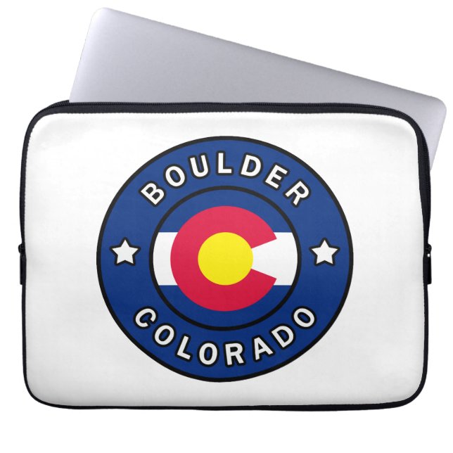 Boulder Colorado Laptopschutzhülle (Vorderseite)