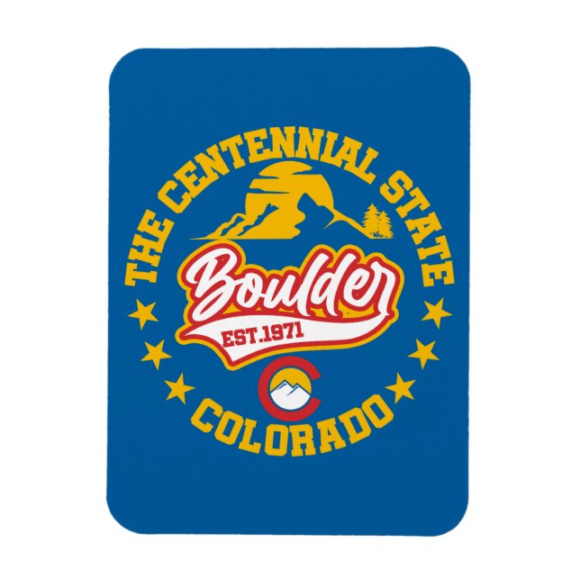 Boulder, Colorado Magnet (Vertikal)