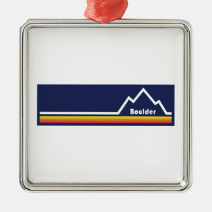 Boulder Colorado Ornament Aus Metall