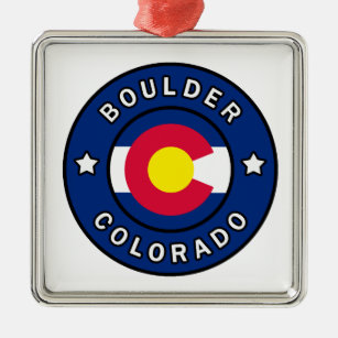 Boulder Colorado Ornament Aus Metall