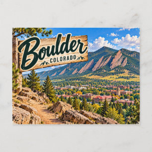 Boulder Colorado Postkarte
