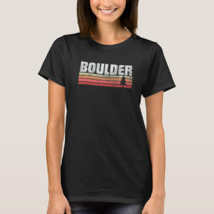 Boulder Colorado Retro Style Vintager 70er 80er 90 T-Shirt