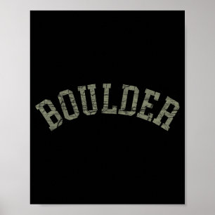Boulder Colorado Rocky Mountains Skifahren Camping Poster