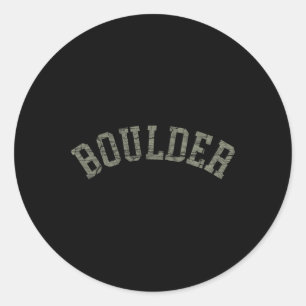 Boulder Colorado Rocky Mountains Skifahren Camping Runder Aufkleber