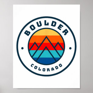 Boulder Colorado Skifahren Snowboarden Familie Ski Poster