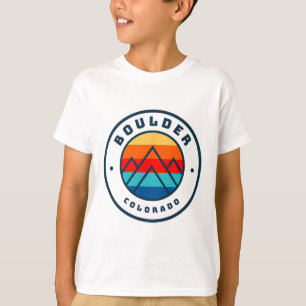 Boulder Colorado Skifahren Snowboarden Familie Ski T-Shirt