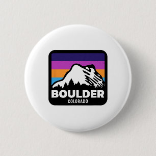Boulder Colorado Skifahren Snowboarden Familienaus Button