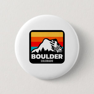 Boulder Colorado Skifahren Snowboarden Familienaus Button