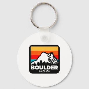 Boulder Colorado Skifahren Snowboarden Familienaus Schlüsselanhänger