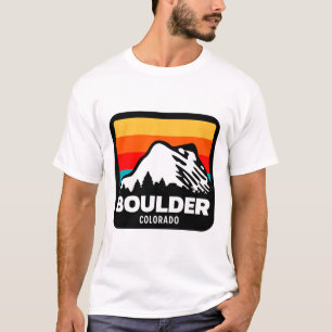 Boulder Colorado Skifahren Snowboarden Familienaus T-Shirt