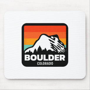 Boulder Colorado Snowboarden Familienausflug Mousepad