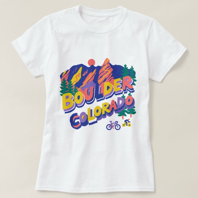 Boulder Colorado T-Shirt (Design vorne)