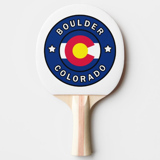 Boulder Colorado Tischtennis Schläger (Vorderseite)