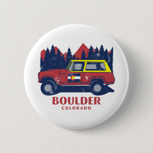 Boulder Colorado Vintag Button