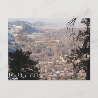 Boulder, Colorado von oben Postkarte