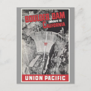 Boulder Dam, Hoover Dam, Amerika Postkarte